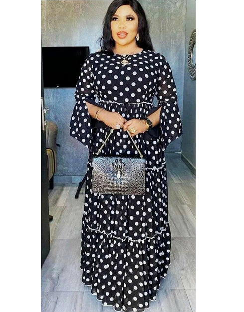 Dubai Maxi African Print Abaya Gowns